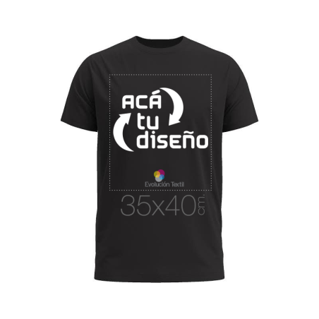 Remera estampada en DTG hasta 35x40cm