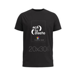 Remera estampada en DTG hasta 20x30cm