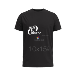 Remera estampada en DTG hasta 10x15cm